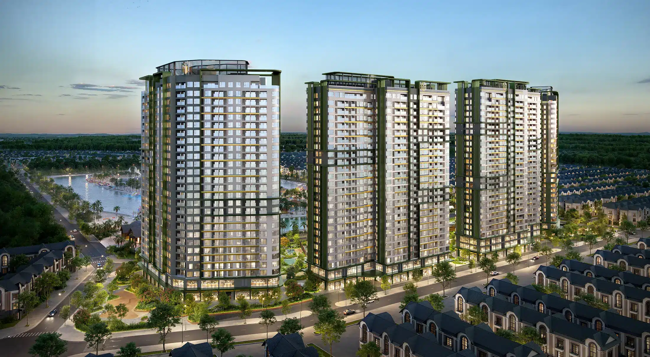 Căn hộ chung cư Lumière Spring Bay mang đến vẻ đẹp uyển chuyển với những đường cong tinh tế và khoảng mở đón ánh sáng tự nhiên.