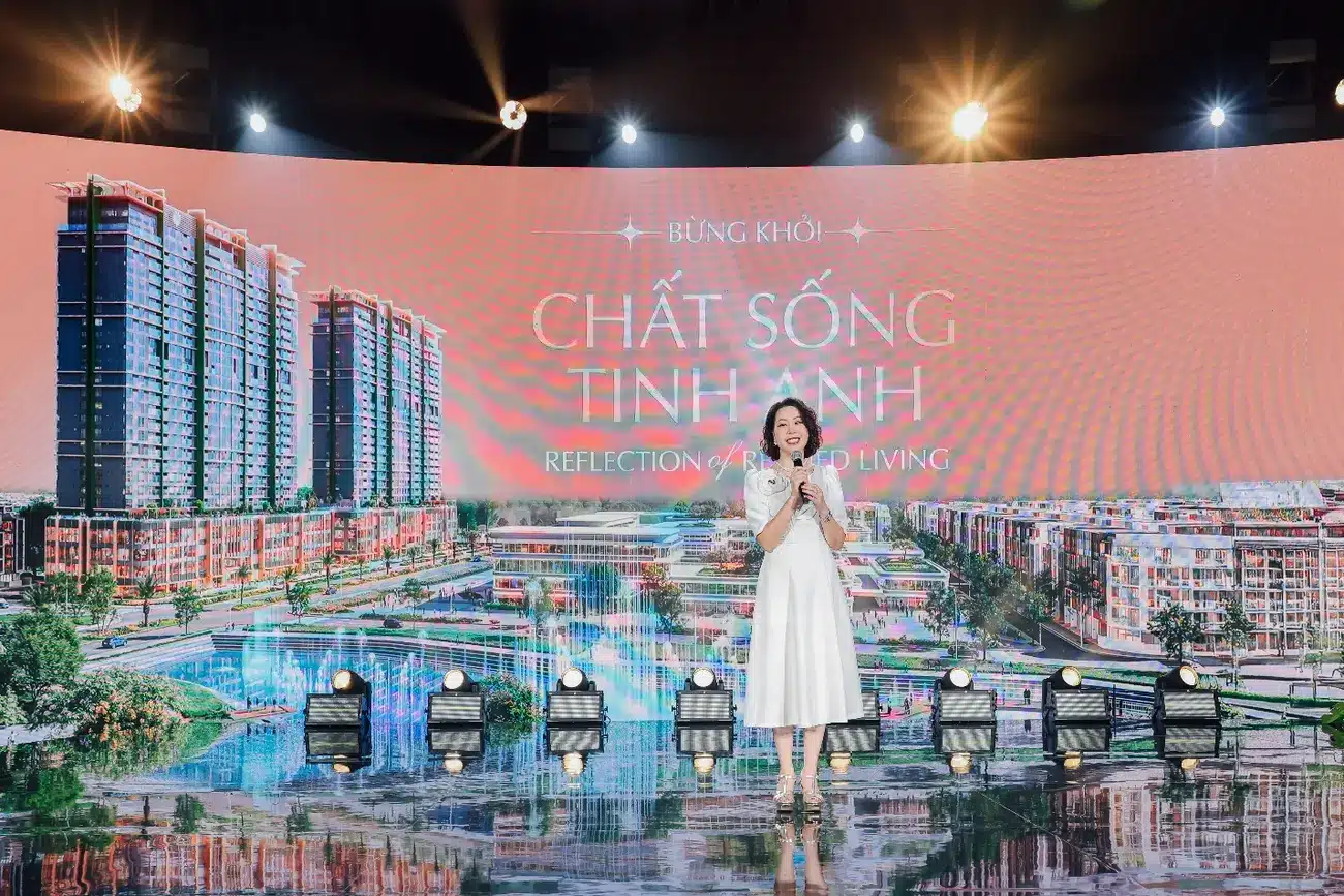 Đại diện Masterise Homes chia sẻ tại sự kiện giới thiệu dự án Lumière Midtown.
