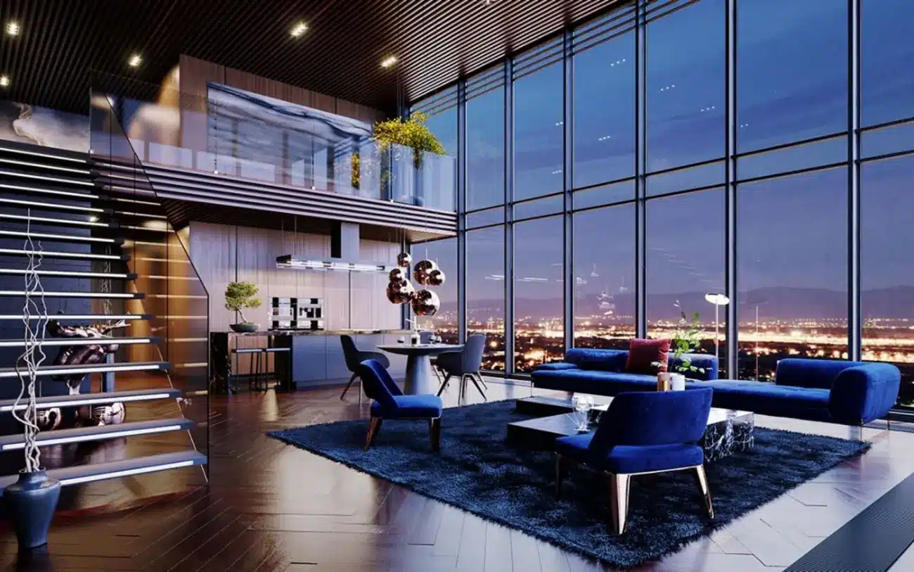 Không gian sống xa hoa tại Lumière Midtown với tầm nhìn panorama 360 độ, khẳng định vị thế giới thượng lưu.