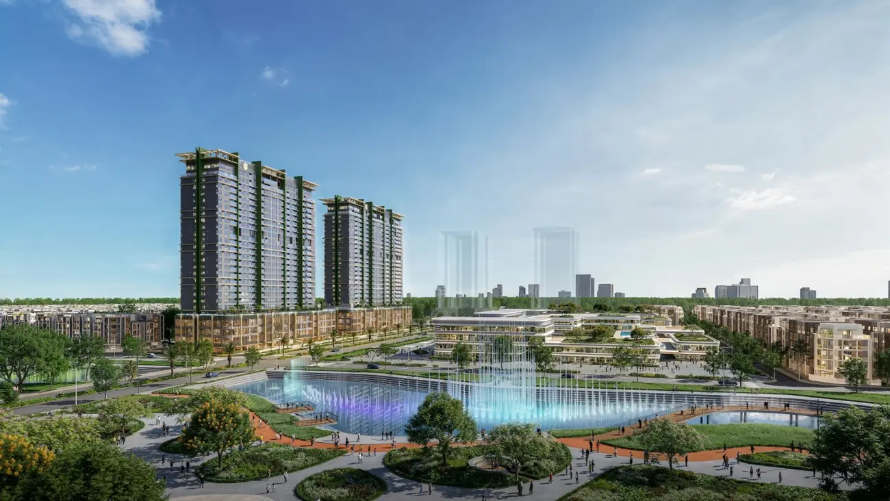Phối cảnh dự án Lumiere Midtown tại The Global City với thiết kế lấy cảm hứng từ New York. Ảnh: Masterise Homes.