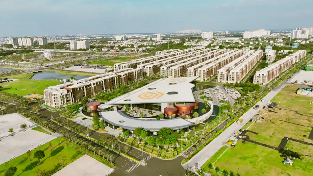 Phối cảnh tổng thể dự án Lumière Midtown nhìn từ trên cao. Ảnh: Masterise Homes.