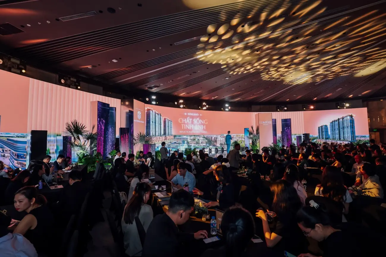Sự kiện giới thiệu dự án Lumière Midtown thu hút đông đảo khách hàng tham dự.
